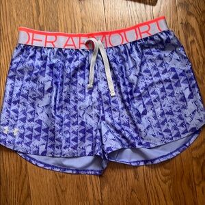 Under Armour Women's Purple Patterned Shorts